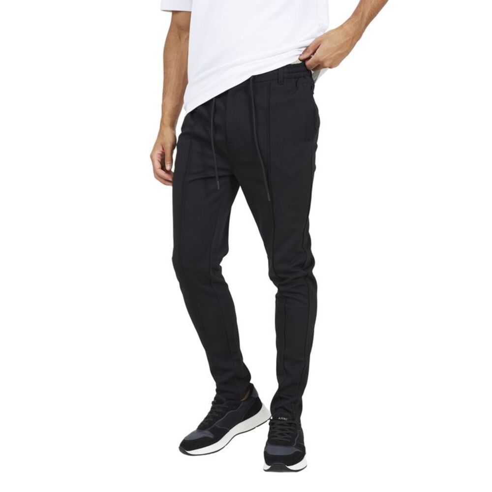 Brave Soul Mens Open Hem Joggers / Jet Black
